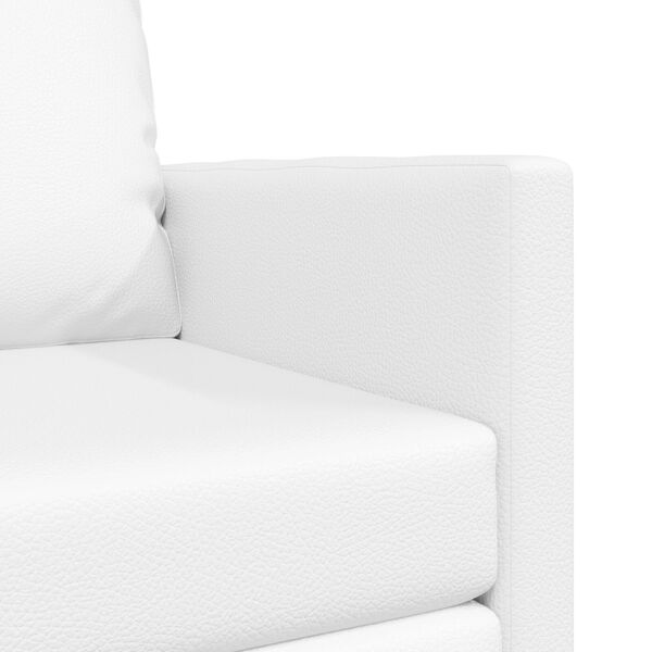 vidaXL Καθιστικό Κρεβάτι 2 σε 1 Λευκό 74x77x81 cm από Τεχνητό Δέρμα