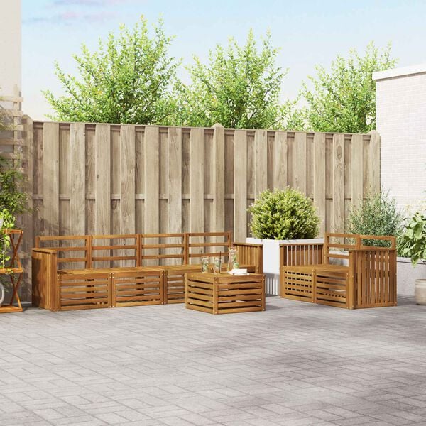 vidaXL &Sigma;&epsilon;&tau; &Kappa;&alpha;&nu;&alpha;&pi;έ 7 pcs &Phi;&upsilon;&sigma;&iota;&kappa;ό &Sigma;&tau;&epsilon;&rho;&epsilon;ό &Xi;ύ&lambda;&omicron; &Alpha;&kappa;&alpha;&kappa;ί&alpha;&sigmaf;