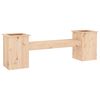 vidaXL Ζαρντινιέρα Παγκάκι 184,5x39,5x56,5 εκ. από Μασίφ Ξύλο Πεύκου