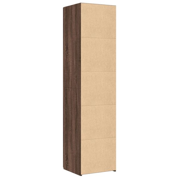 vidaXL Ντουλάπι Καφέ Δρυς 45x42,5x185 εκ. από Επεξεργασμένο Ξύλο