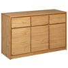 vidaXL Μπουφές SAUDA Δρυς 114x43x75,5 εκ. από Μασίφ Ξύλο Πεύκου