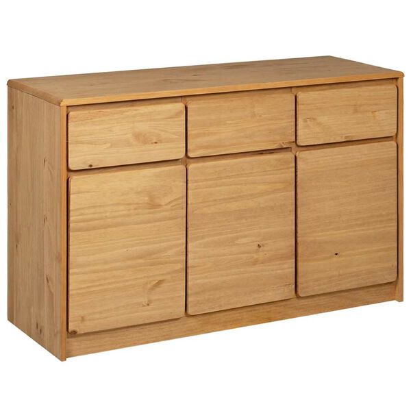 vidaXL Μπουφές SAUDA Δρυς 114x43x75,5 εκ. από Μασίφ Ξύλο Πεύκου