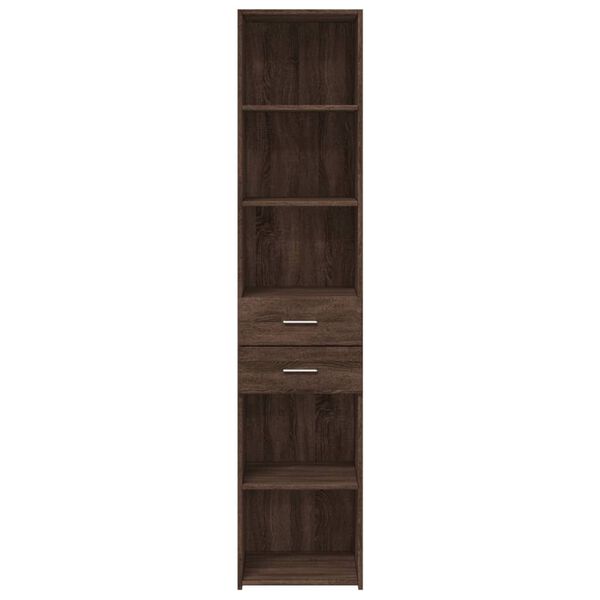 vidaXL Ντουλάπι Καφέ Δρυς 40x42,5x185 εκ. από Επεξεργασμένο Ξύλο