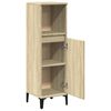 vidaXL Ντουλάπι Μπάνιου Sonoma Δρυς 30x30x100 εκ. Επεξεργασμένο Ξύλο