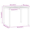 vidaXL Σέτ φαγητού για κήπο 5 pcs Καφέ Μασίφ ξύλο teak