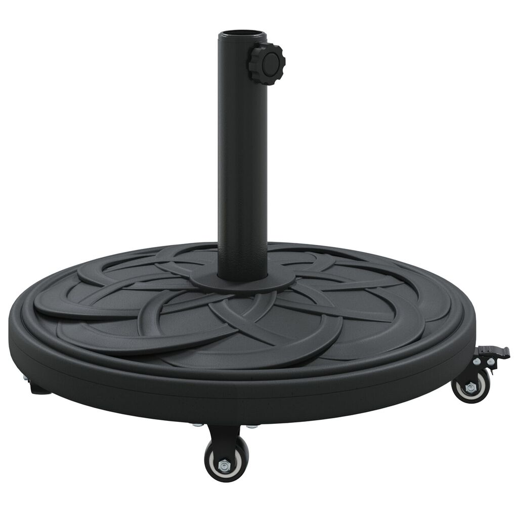 vidaXL Βάση Παρόχων με Ρόδες για Πόλους Ø38-48 mm 13 kg Στρογγυλή