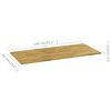 vidaXL Επιφάνεια Τραπεζιού Ορθογώνια 23 χιλ 140x60 εκ Μασίφ Ξύλο Δρυός