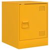 vidaXL Κομοδίνα 2 τεμ. Μουσταρδί 34,5 x 39 x 44 εκ. από Χάλυβα