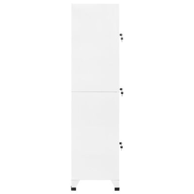 vidaXL Φοριαμός Λευκός 38 x 45 x 180 εκ. Ατσάλινος