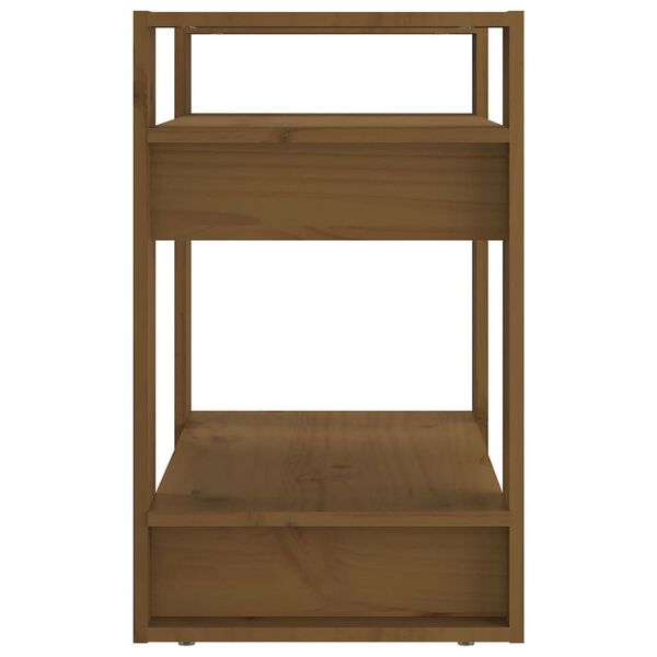vidaXL Βιβλιοθήκη/Διαχωριστικό Χώρου Μελί 60 x 35 x 57 εκ. Μασίφ Ξύλο