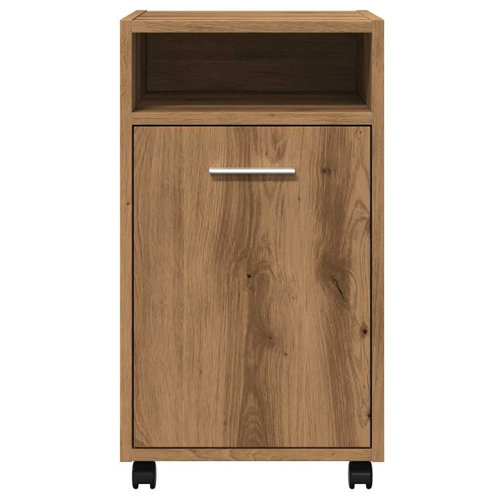 ντουλάπι vidaXL με ροδάκια Artisan Oak 33x38x60 cm Κατασκευασμένο ξύλο