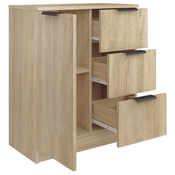 vidaXL Συρταριέρα Sonoma Δρυς 60 x 30 x 70 εκ. από Επεξεργασμένο Ξύλο