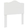 vidaXL Κεφαλάρι με κεφαλάρι Λευκό 75 cm Επεξεργασμένο ξύλο