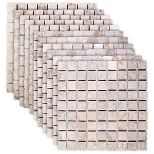 vidaXL &Pi;&lambda;&alpha;&kappa;ί&delta;&iota;&alpha; &Mu;&omega;&sigma;&alpha;ϊ&kappa;&omicron;ύ &Kappa;&rho;&epsilon;&mu; 30 x 30 cm &Mu;ά&rho;&mu;&alpha;&rho;&omicron;