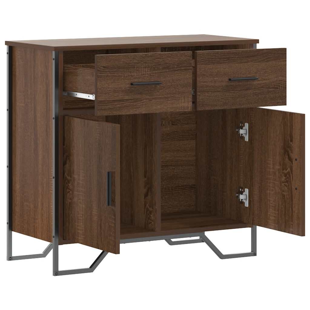 vidaXL Ντουλάπι Καφέ Δρυς 79,5x35,5x74,5 εκ. Επεξεργασμένο Ξύλο