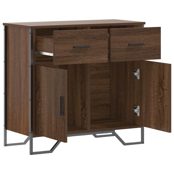 vidaXL Ντουλάπι Καφέ Δρυς 79,5x35,5x74,5 εκ. Επεξεργασμένο Ξύλο