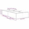 vidaXL Σκελετός Κρεβατιού Καπνιστή δρυς 200 x 80 x 31.5 εκ.
