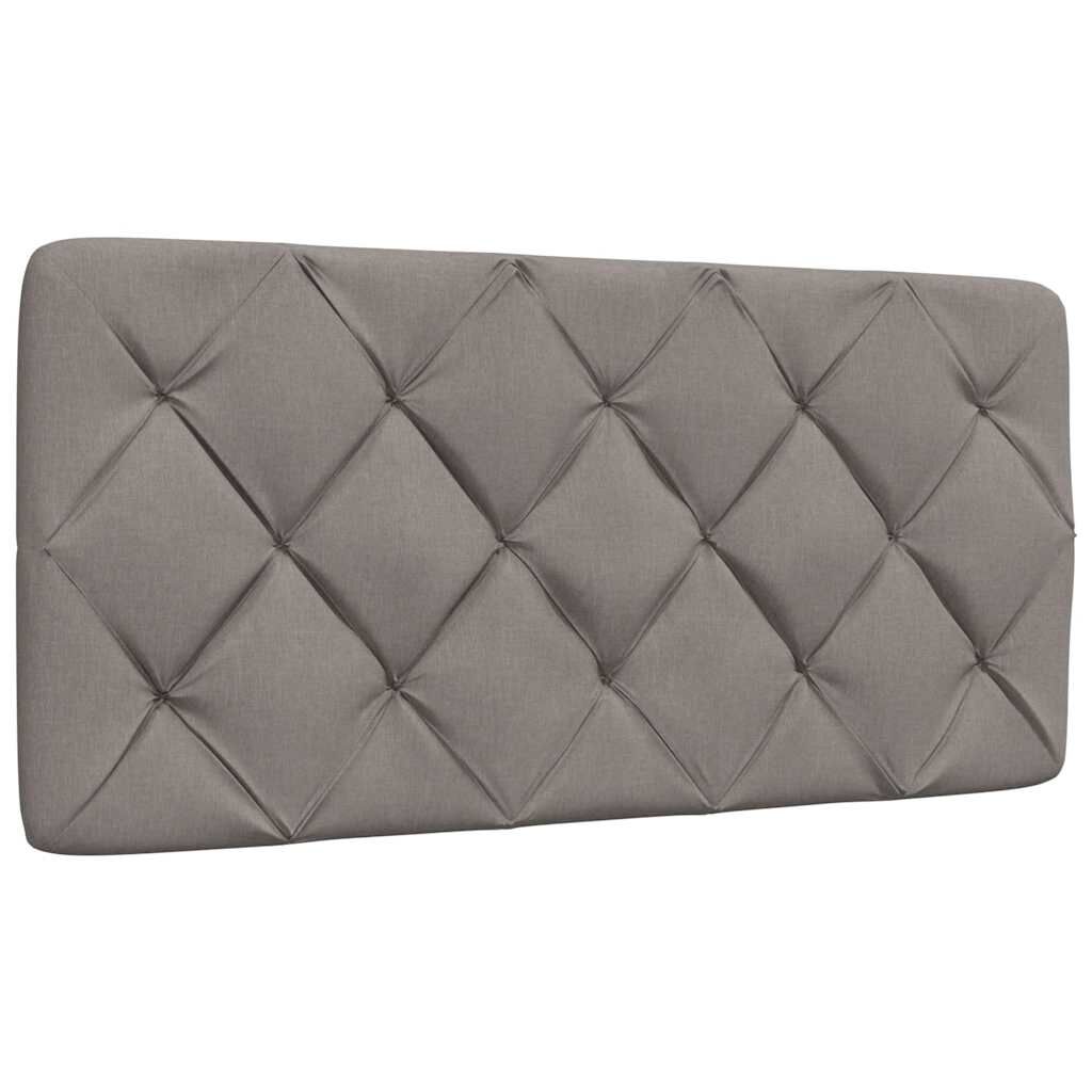vidaXL Σκελετός Κρεβατιού Χωρίς Στρώμα Taupe 100 x 200 εκ. Υφασμάτινο