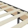 vidaXL Κρεβάτι Boxspring Σκούρο Γκρι 200 x 200 εκ. Υφασμάτινο