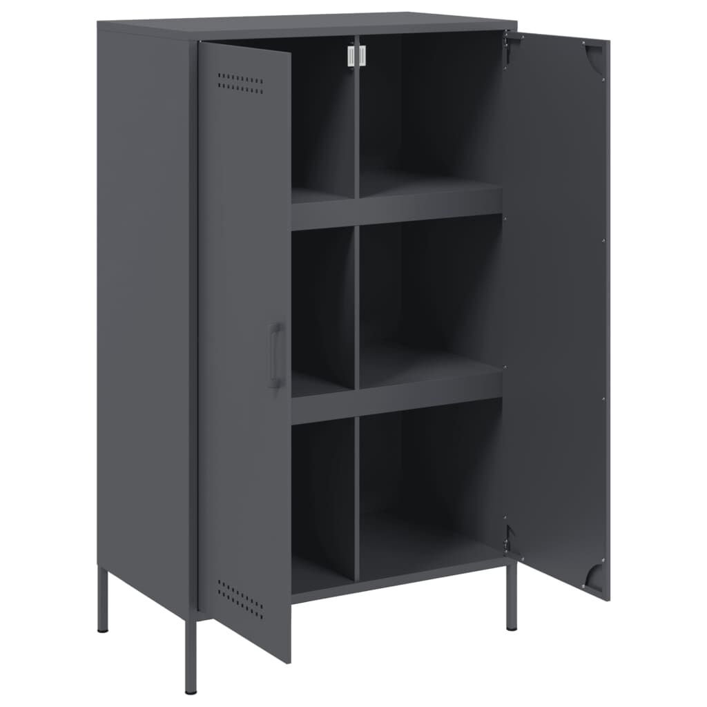 vidaXL Ντουλάπι Ανθρακί 68x39x113 εκ. από Ατσάλι