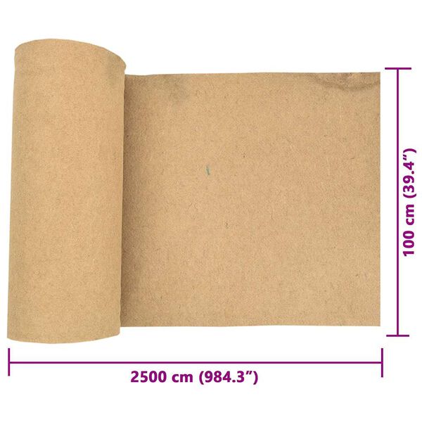 vidaXL Στρώμα κάνναβης για τρωκτικά 1x25 m 5 mm