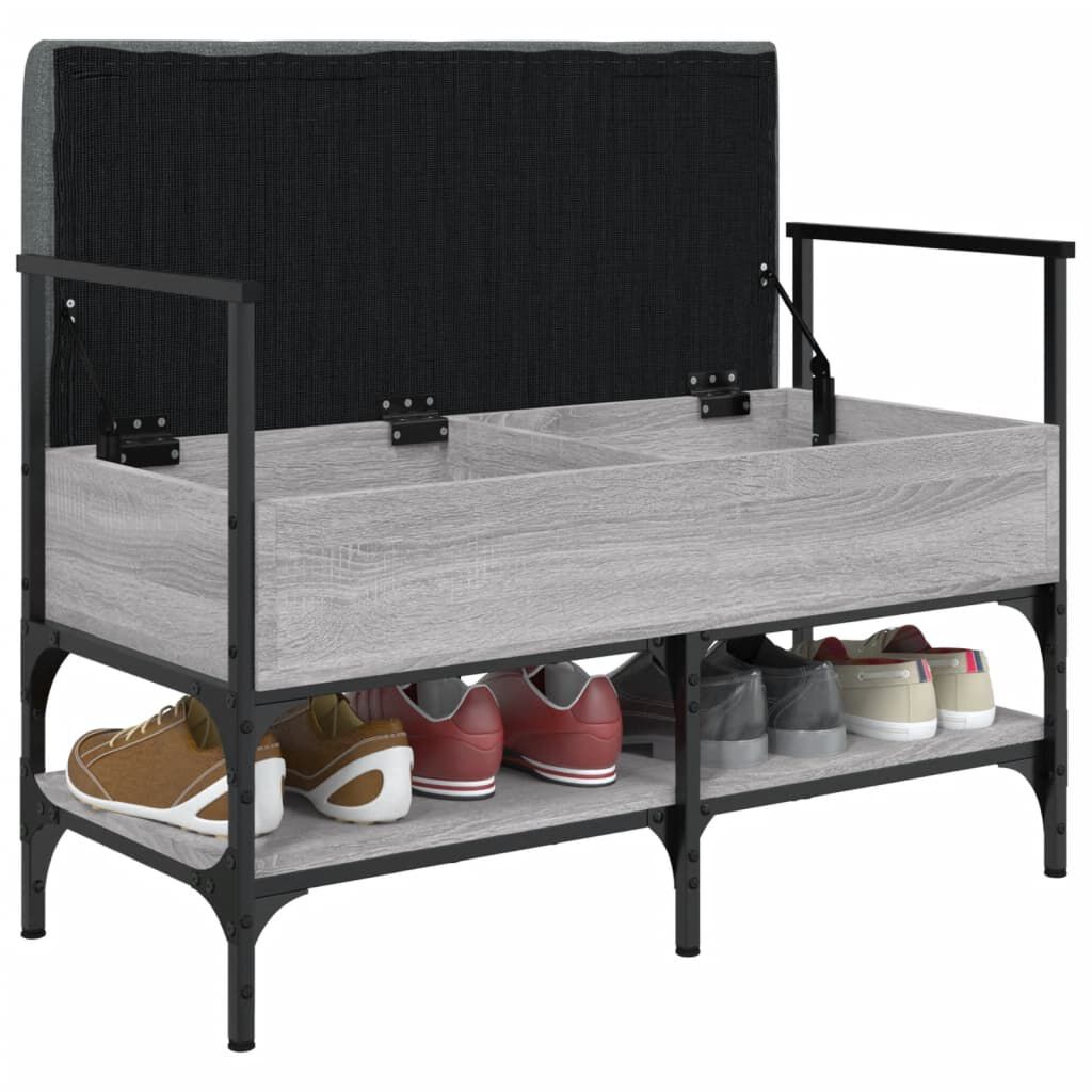 vidaXL Παπουτσοθήκη Γκρι Sonoma 85,5x42x57,5εκ. από Επεξεργασμένο Ξύλο