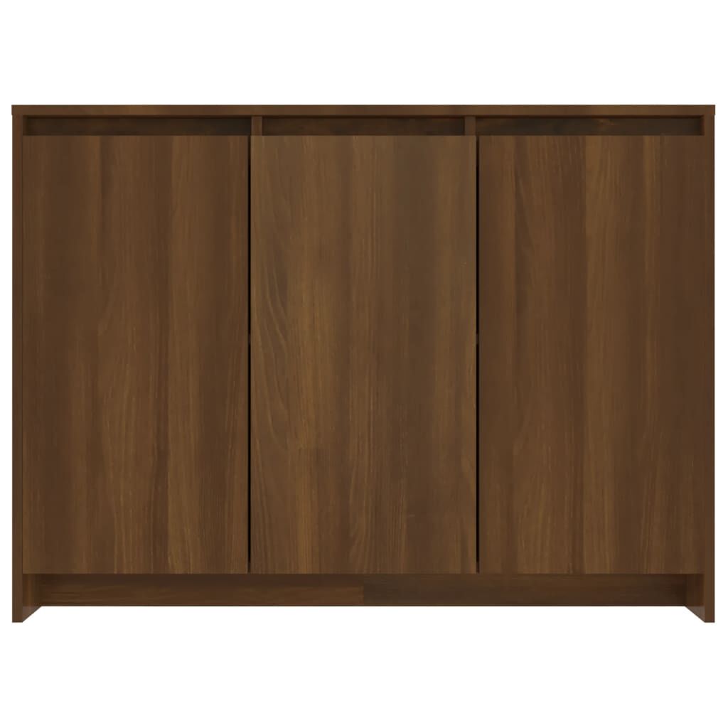 vidaXL Βοηθητικό Ντουλάπι Καφέ Δρυς 102x33x75εκ. Επεξεργασμένο Ξύλο