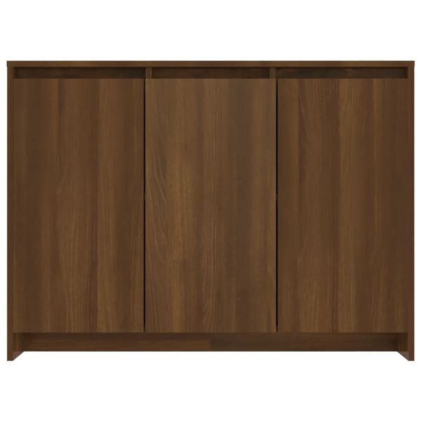 vidaXL Βοηθητικό Ντουλάπι Καφέ Δρυς 102x33x75εκ. Επεξεργασμένο Ξύλο