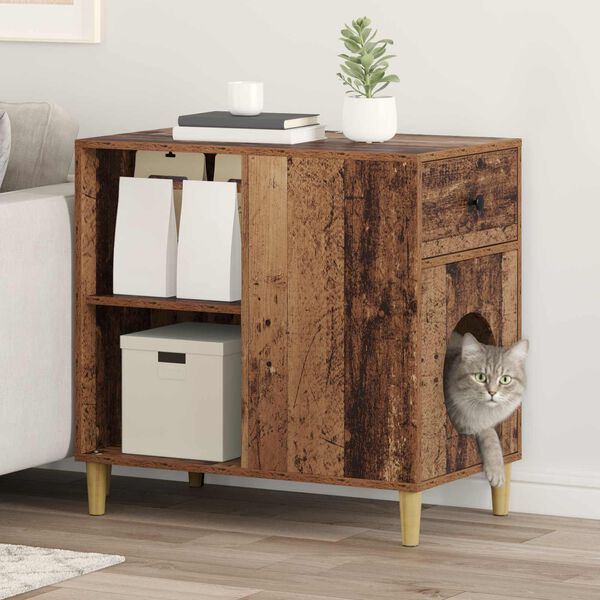 vidaXL &Sigma;&pi;ί&tau;&iota; &Gamma;ά&tau;&alpha;&sigmaf; &Pi;&alpha;&lambda;&iota;ό &xi;ύ&lambda;&omicron; 72 x 42.5 x 70 &epsilon;&kappa;. &Epsilon;&pi;&epsilon;&xi;&epsilon;&rho;&gamma;&alpha;&sigma;&mu;έ&nu;&omicron; &xi;ύ&lambda;&omicron;