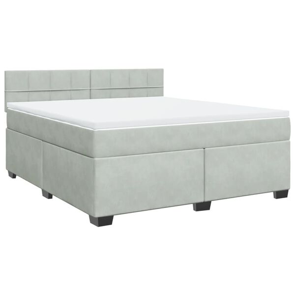 vidaXL &Kappa;&rho;&epsilon;&beta;ά&tau;&iota; Boxspring &mu;&epsilon; &Sigma;&tau;&rho;ώ&mu;&alpha; &Alpha;&nu;&omicron;&iota;&chi;&tau;ό &Gamma;&kappa;&rho;&iota; 180x200 &epsilon;&kappa;. &Beta;&epsilon;&lambda;&omicron;ύ&delta;&iota;&nu;&omicron;