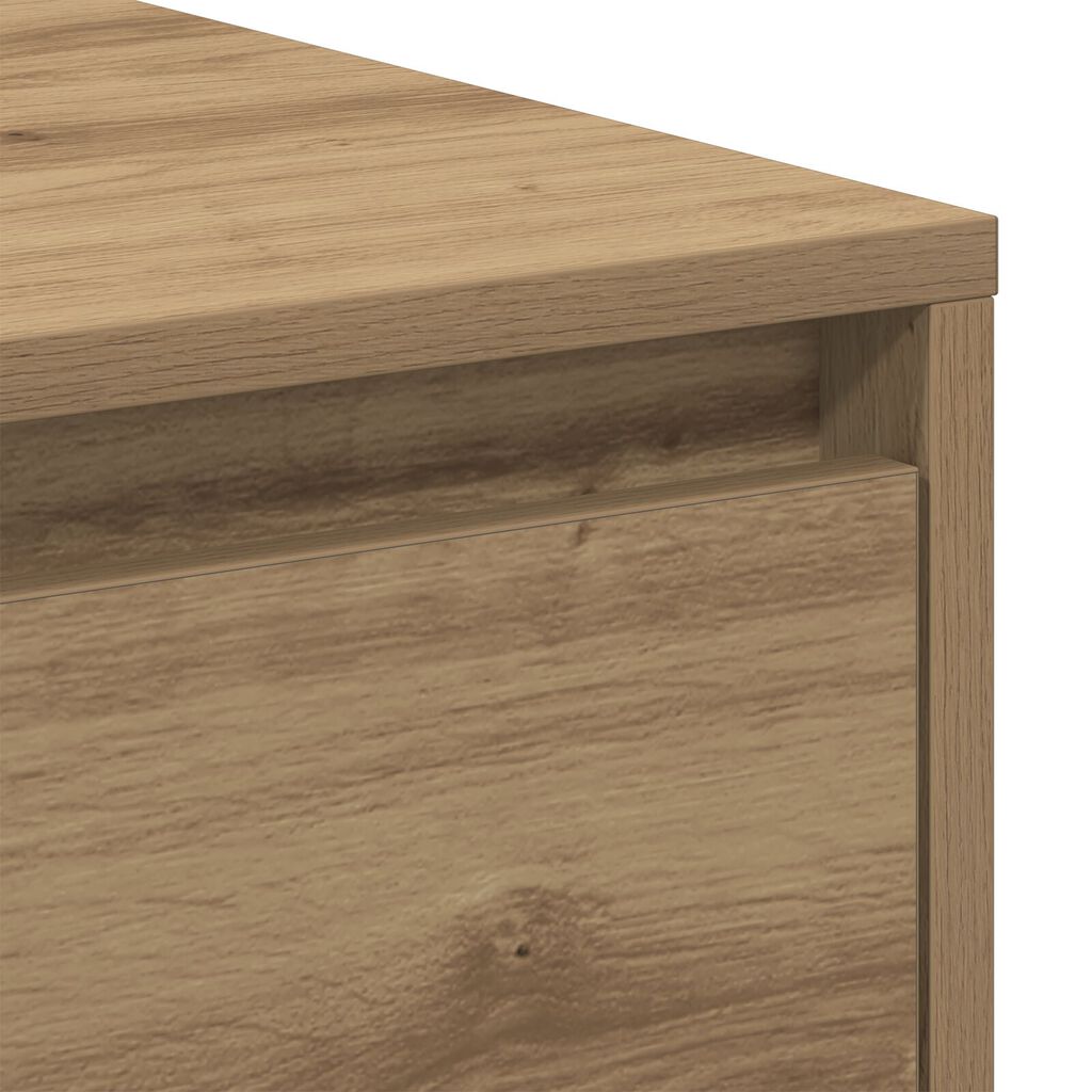 vidaXL Κομοδίνο 2 τεμ Καλλιτεχνική Δρυς 45x34x44,5 εκ Επεξεργασμένο ξύλο