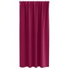 vidaXL Κουρτίνες με κουρτίνες 2 pcs Μπορντό 175x140εκ. Πολυεστέρας
