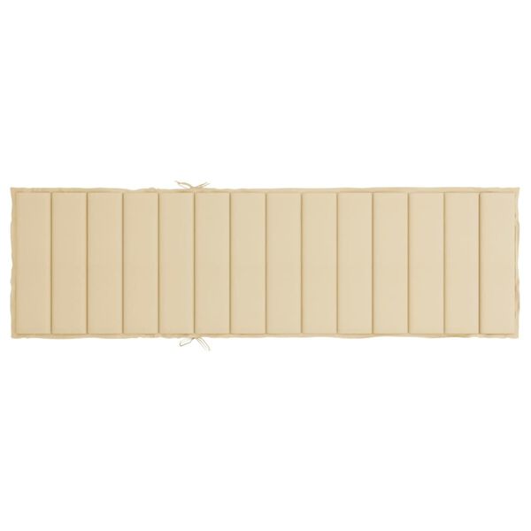 vidaXL Μαξιλάρι Ξαπλώστρας Μπεζ 200 x 50 x 3 εκ. από Ύφασμα Oxford