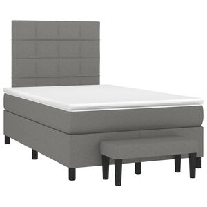 vidaXL &Kappa;&rho;&epsilon;&beta;ά&tau;&iota; Boxspring &mu;&epsilon; &Sigma;&tau;&rho;ώ&mu;&alpha; &Sigma;&kappa;&omicron;ύ&rho;&omicron; &Gamma;&kappa;&rho;&iota; 120x190 &epsilon;&kappa; &Upsilon;&phi;&alpha;&sigma;&mu;ά&tau;&iota;&nu;&omicron;