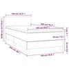 vidaXL &Kappa;&rho;&epsilon;&beta;ά&tau;&iota; Boxspring &mu;&epsilon; &Sigma;&tau;&rho;ώ&mu;&alpha; &Sigma;&kappa;&omicron;ύ&rho;&omicron; &Mu;&pi;&lambda;&epsilon; 100x200 &epsilon;&kappa;. &Beta;&epsilon;&lambda;&omicron;ύ&delta;&iota;&nu;&omicron;
