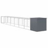 vidaXL Κοτέτσι με Περίβολο Ανθρακί 110x813x110 εκ. Γαλβαν. Ατσάλι
