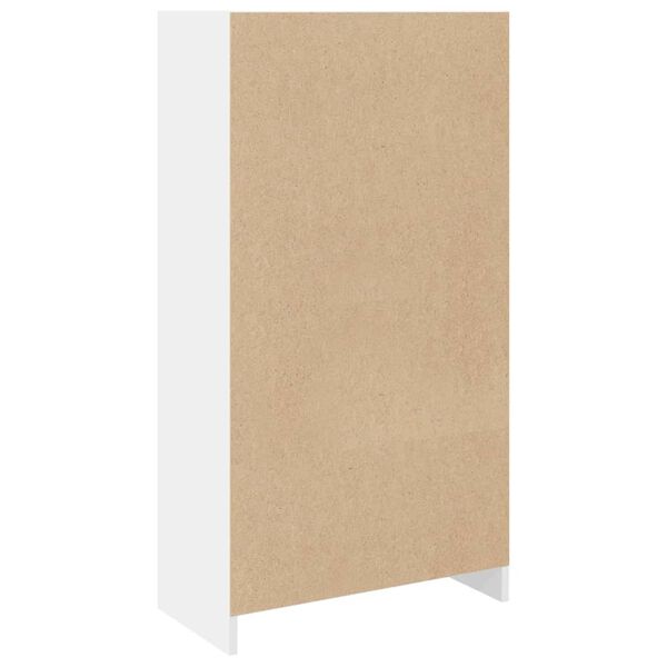 vidaXL Βιβλιοθήκη Λευκή 57x28,5x141 εκ. από Επεξεργασμένο Ξύλο