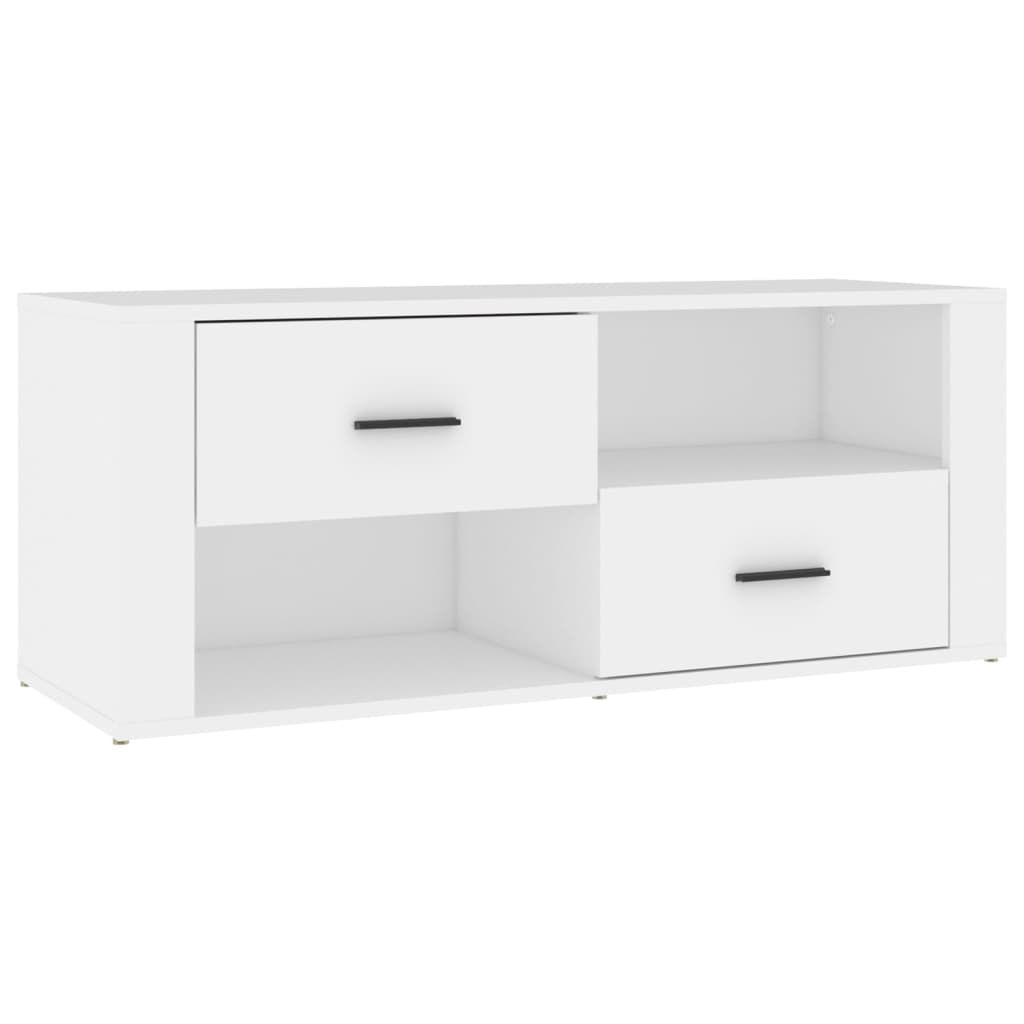 vidaXL Έπιπλο Τηλεόρασης Λευκό 100 x 35 x 40 εκ. Επεξ. Ξύλο
