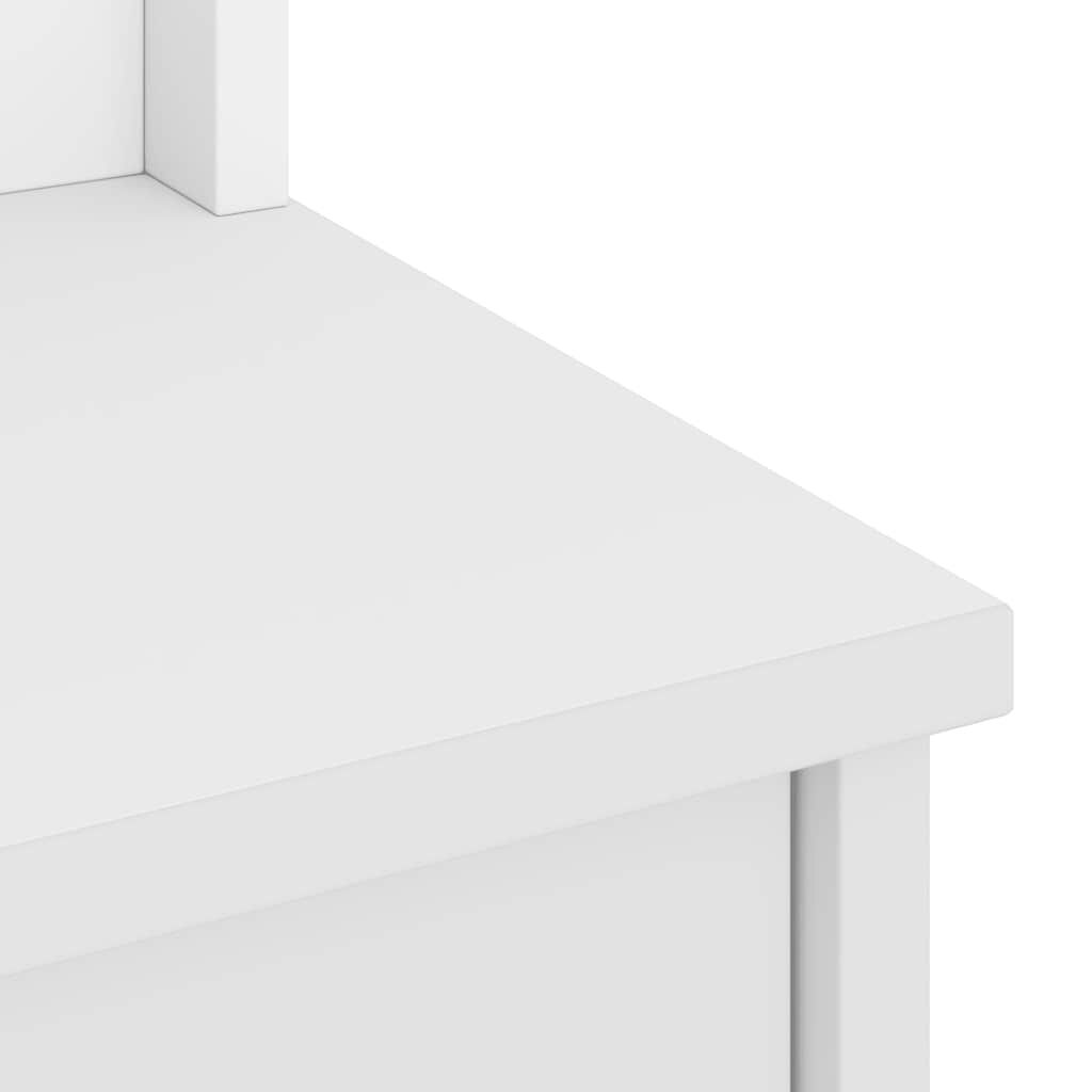 vidaXL Δέντρο χωλ SANDENS Λευκό 87x40x159,5 εκ. Πεύκο μασίφ ξύλο