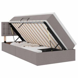 vidaXL &Kappa;&rho;&epsilon;&beta;ά&tau;&iota; &mu;&epsilon; &alpha;&pi;&omicron;&theta;&eta;&kappa;&epsilon;&upsilon;&tau;&iota;&kappa;ό &chi;ώ&rho;&omicron; &kappa;&alpha;&iota; &sigma;&tau;&rho;ώ&mu;&alpha; Taupe 90 x 200 cm