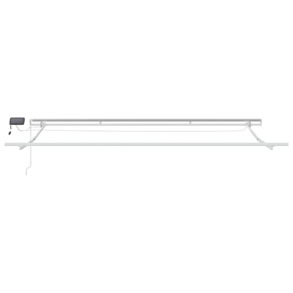 vidaXL Τέντα Πτυσσόμενη Χειροκίνητη με LED Καφέ 400x300 εκ.