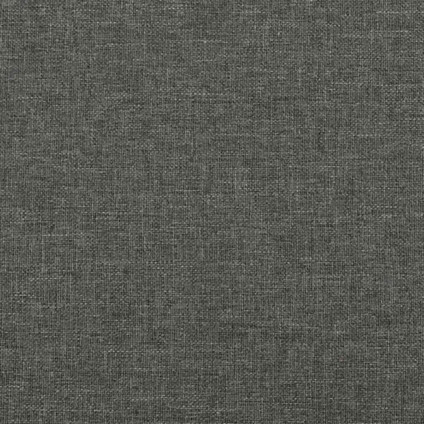 vidaXL Κρεβάτι Boxspring με Στρώμα Σκούρο Γκρι 120x190 εκ Υφασμάτινο