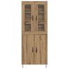 vidaXL Highboard Artisan Oak 69,5 x 34 x 180 &epsilon;&kappa;. &Epsilon;&pi;&epsilon;&xi;&epsilon;&rho;&gamma;&alpha;&sigma;&mu;έ&nu;&omicron; &xi;ύ&lambda;&omicron;