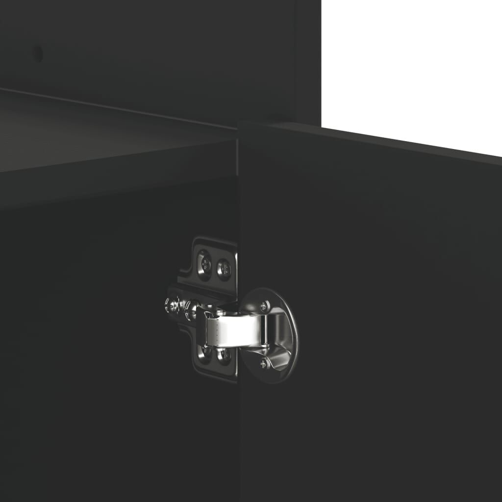 vidaXL Μπουφές Μαύρος 100 x 35 x 75 εκ. από Επεξεργασμένο Ξύλο