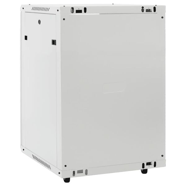 vidaXL Καμπίνα Δικτύου 15U 19" IP20 Γκρι 60x45x86 εκ.