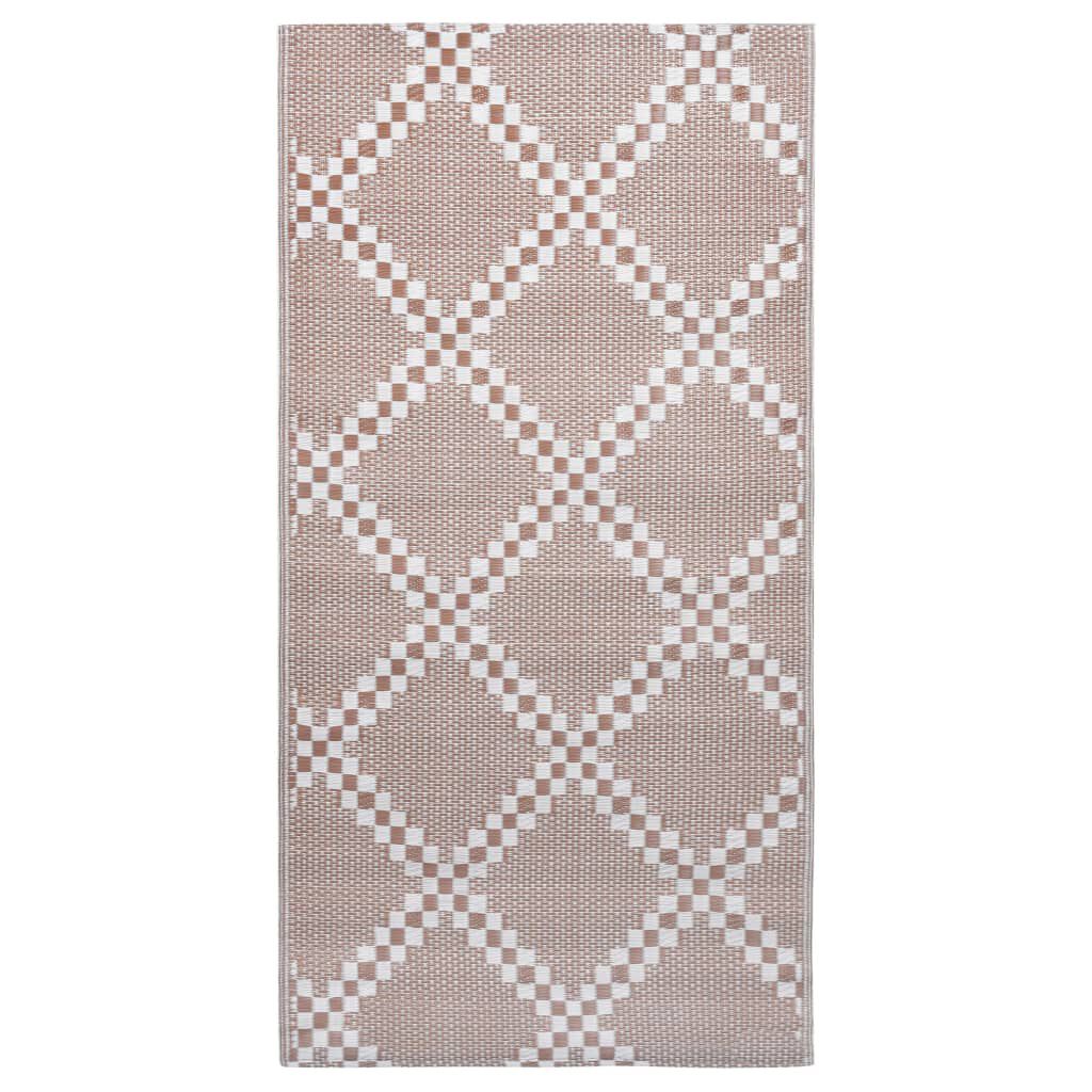 vidaXL Χαλί εξωτερικού χώρου ARAKIL καφέ 80x150 cm PP