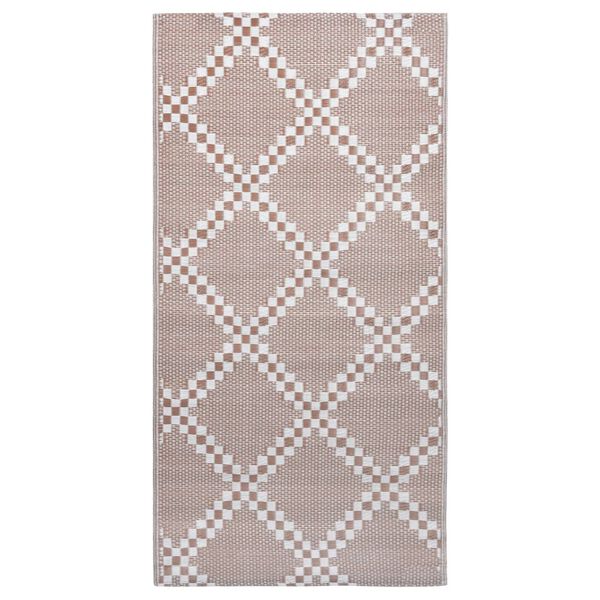 vidaXL Χαλί εξωτερικού χώρου ARAKIL καφέ 80x150 cm PP