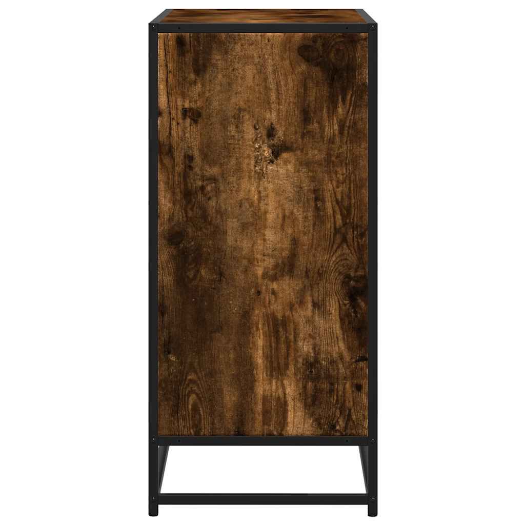 vidaXL Sideboard Καπνιστή βελανιδιά Κατασκευασμένο ξύλο και μέταλλο