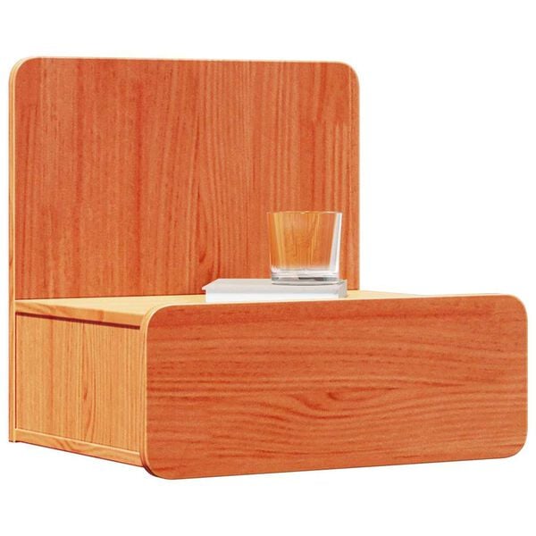 vidaXL Κομοδίνο Κερωτό καφέ 44 x 32,5 x 40 εκ. Μασίφ ξύλο πεύκου