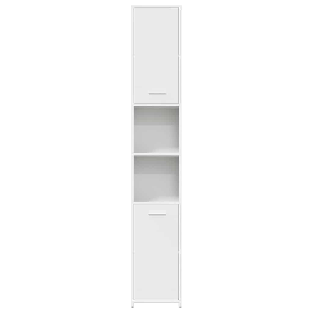 vidaXL Στήλη Μπάνιου Λευκή 30 x 30 x 183,5 εκ. από Επεξεργασμένο Ξύλο